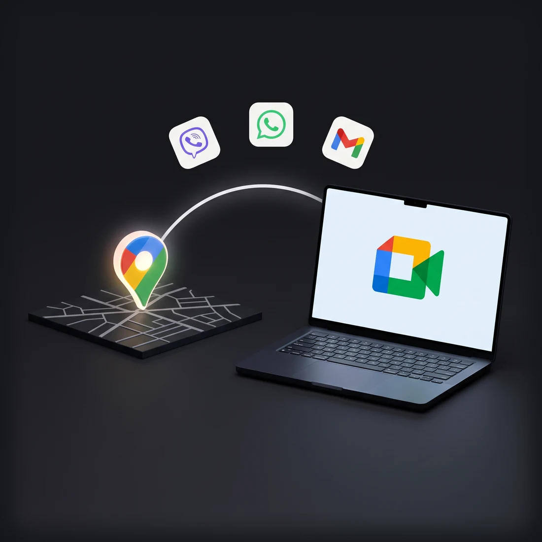 Συνάντηση από κοντά (Google Maps) ή βιντεοκλήση (Google Meet), με Viber, WhatsApp και Gmail για κάθε άλλη επικοινωνία
